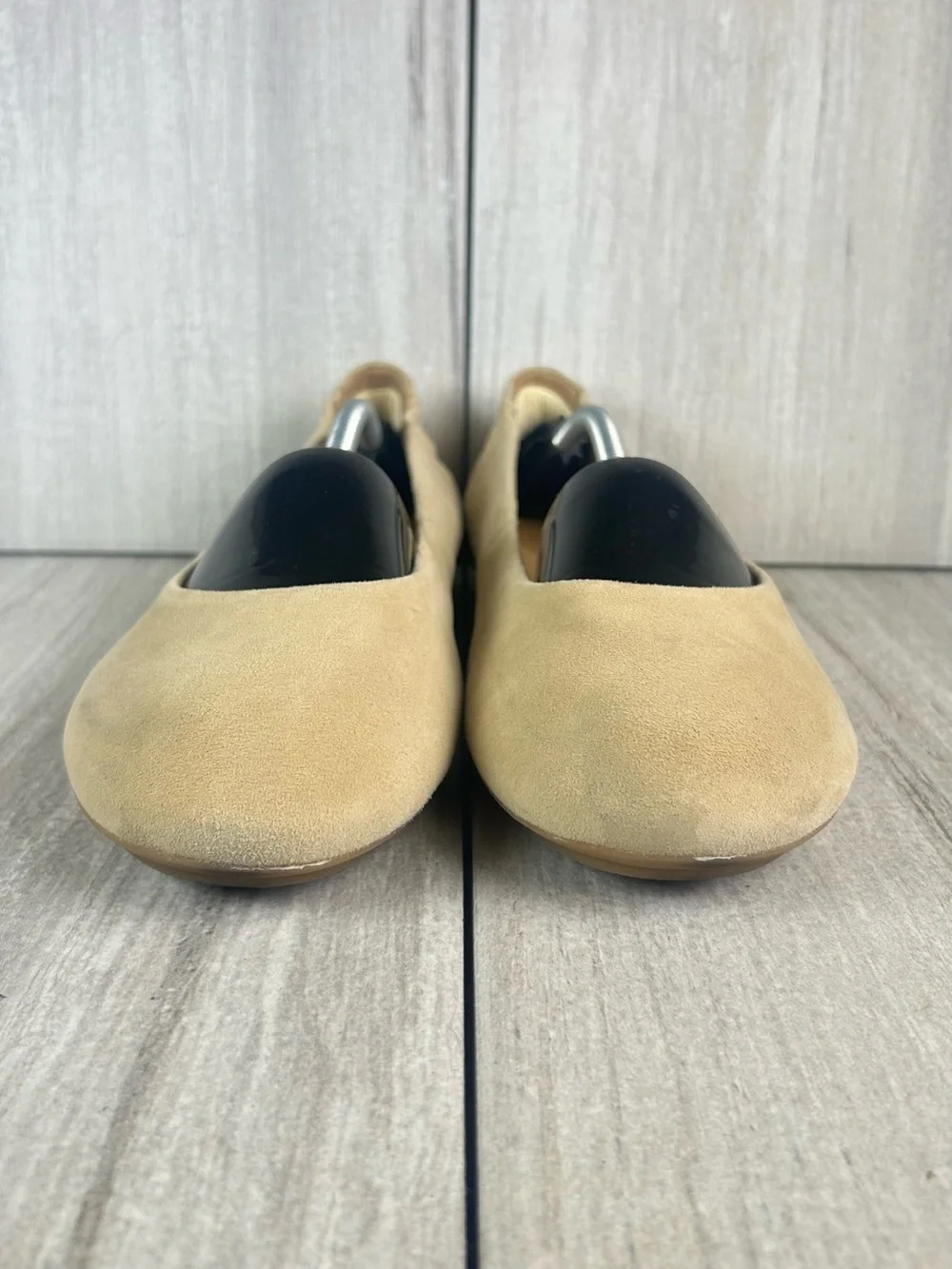 Dansko Mollie Taupe Beige Suede Ballet Flats Slip Loafer Women's Size 10 EUR 40